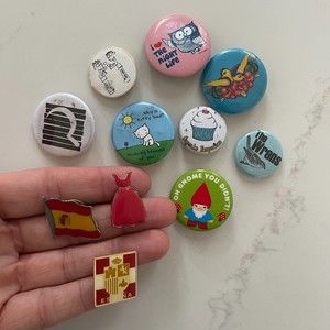 Collection of 11 90's-Early 00's flare pins